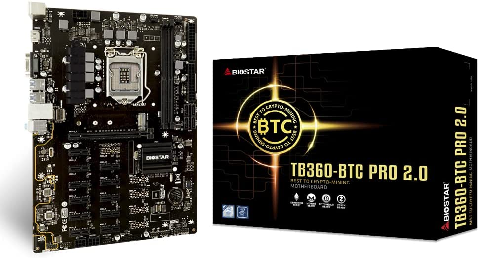 Best CPU for Crypto Mining - Biostar TB360-BTC PRO